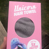 Ugly Swan Unicorn Hair Towel (Charcoal)