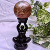 Seated Goddess Sphere Holder - Purple-Blue or Black or Bronze ✨