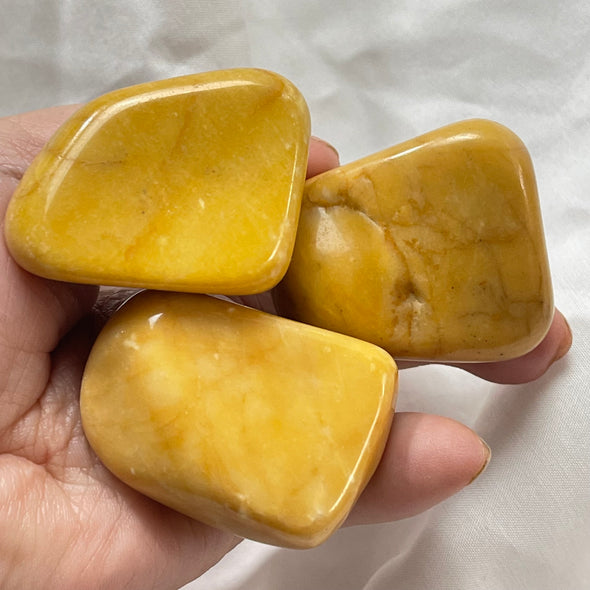 Yellow Jasper Polished Mega Tumblestone