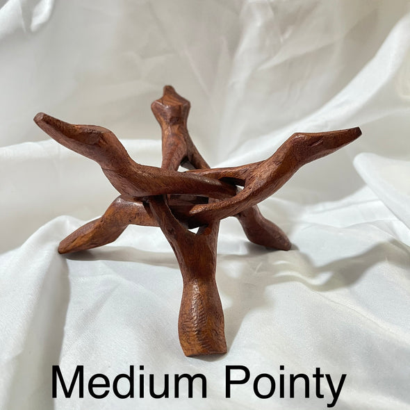 Wooden Tripod Pointy Sphere Stand ✨