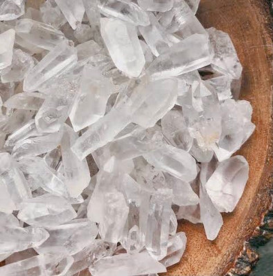 Clear Quartz Raw Points - small for Gridding