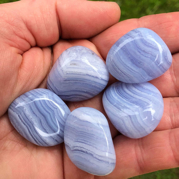 Blue Lace Agate  Tumblestones Large