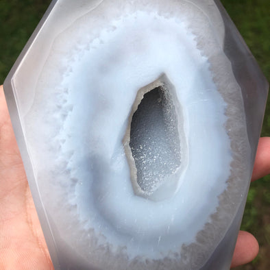 Druzy Agate Coffin Carving