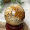 Golden Healer with Agate and Cave | Sphere