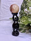 Standing Goddess Sphere Holder - Purple-Blue or Black or Bronze ✨