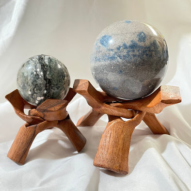 Wooden Tripod Flat Sphere Stand ✨