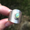 Australian Opal Sterling Silver Ring 8 (P.5)