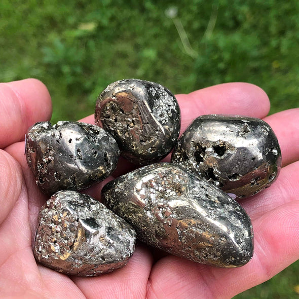 Druzy Pyrite  Tumblestones