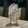 Healing Hand Carved | Rutilated Quartz | Eye Of Protection