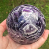 Chevron Amethyst Sphere