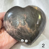 Black Moonstone Large Hearts