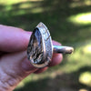 Tourmalinated Quartz Sterling Silver Ring 8.75 (R)