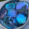 Amethyst Opal Aura Flat Stones