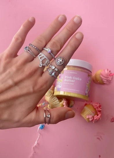 Pink Cake Batter - WHIPPED SOAP - with Jewellery Surprise - Royal Essence