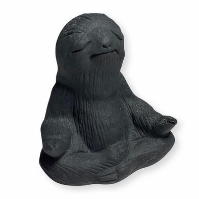 Sloth Carving | Meditating | Black Obsidian