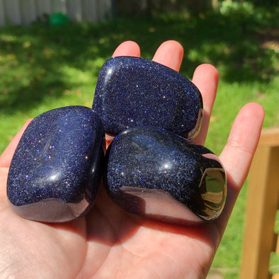 Blue Goldstone Mega Polished Tumblestones