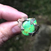 Green Mojave Turquoise Sterling Silver Ring 8.75 (R.5)