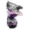 Fluorite Eagle Carving