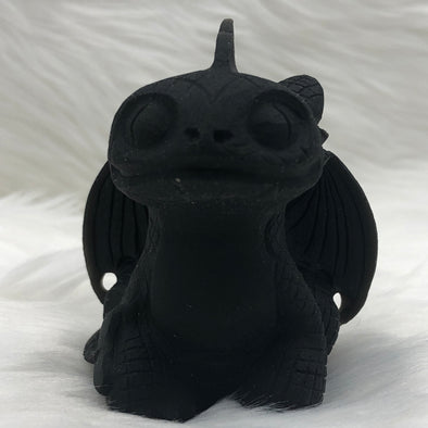 Black Obsidian Matte Dragon