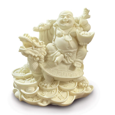 Buddha on Money Turtle - Large - Tagua Nut