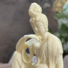 Guan Yin Statue - Tagua Nut - Bodhisattva Kwan Yin or Quan Yin