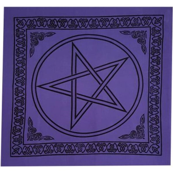 Purple Pentagram Altar Cloth